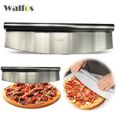 WALFOS 12 Inch Pizza Cutter Stainless Steel Rocking Pizza Chopper High Quality Kitchen Knife Design Custom Cutter Tool