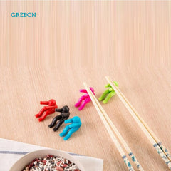 Creative Man Shaped Overflow Prevent Pot Cover Anti-overflow Silicone Lifting Soup Spoon Holder Kitchen Gadgets Spill-Proof Rack