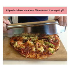 WALFOS 12 Inch Pizza Cutter Stainless Steel Rocking Pizza Chopper High Quality Kitchen Knife Design Custom Cutter Tool