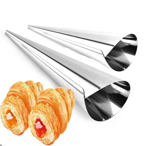 Conical Tube Cone Roll Moulds Spiral Croissants Molds Cream Horn Mould Pastry Mold Cookie Dessert Kitchen Baking Tool