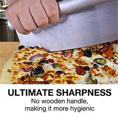 WALFOS 12 Inch Pizza Cutter Stainless Steel Rocking Pizza Chopper High Quality Kitchen Knife Design Custom Cutter Tool