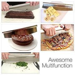 WALFOS 12 Inch Pizza Cutter Stainless Steel Rocking Pizza Chopper High Quality Kitchen Knife Design Custom Cutter Tool