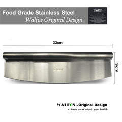 WALFOS 12 Inch Pizza Cutter Stainless Steel Rocking Pizza Chopper High Quality Kitchen Knife Design Custom Cutter Tool