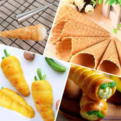 Conical Tube Cone Roll Moulds Spiral Croissants Molds Cream Horn Mould Pastry Mold Cookie Dessert Kitchen Baking Tool