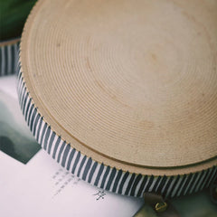 Kinglang Exclusive Handmade Ceramic Bowl with Cow Leather Handle Stripe Round Sallow Salad Plate