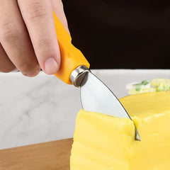 1PC Wood Handle Cheese Knives Stainless Steel Butter Cutter Flat Shovel Spatula Fork Spoon Kitchen Cutlery Cooking Tools