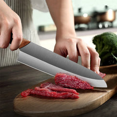 8" Utility Japanese Professional Chef Knife Stainless Steel Slice Cleaver Kitchen Knife Meat Fish Fruit Vegetables Butcher Knife