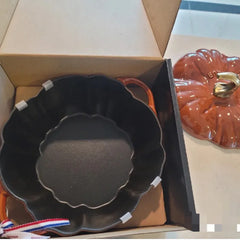 Pumpkin Enamel Cast Iron Cookware Induction Cooker Hotpot Cooking Pot Kitchen Household Multifunction Non-stick Kitchen Pots