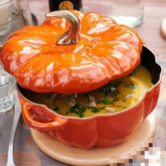 Pumpkin Enamel Cast Iron Cookware Induction Cooker Hotpot Cooking Pot Kitchen Household Multifunction Non-stick Kitchen Pots
