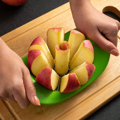 8-Blade Apples Cutter Slicer Fruit Corer Divider Tool Stainless Steel Household Kitchen Gadgets Green