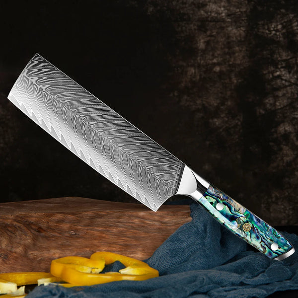 Extra Sharp Chef Knives Japanese Damascus Cooking Knife Pro High Carbon Super Steel Nakiri Knife Chinese Small Kitchen Knife