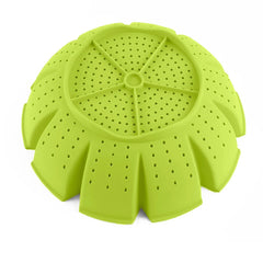 EHZ Silicone Steamer Basket Vegetable Food Steamer Adjustable and Collapsible Expands to 9-Inches Kitchenware Utensil