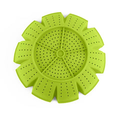 EHZ Silicone Steamer Basket Vegetable Food Steamer Adjustable and Collapsible Expands to 9-Inches Kitchenware Utensil