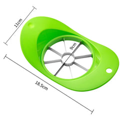8-Blade Apples Cutter Slicer Fruit Corer Divider Tool Stainless Steel Household Kitchen Gadgets Green