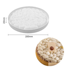 Dorica New 1/8 Holes Almond Silicone Cake Mousse Mold Diy Handmade Soap Mould Fondant Cake Decorating Tools Kitchen Bakeware