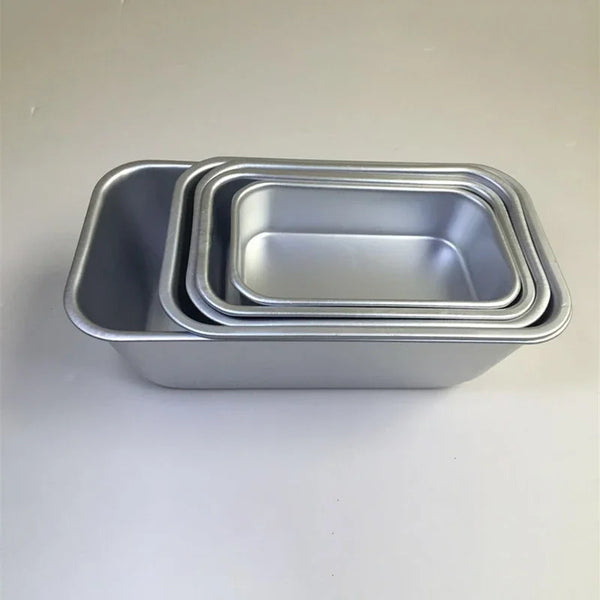 Aluminum Bakeware Loaf Pan DIY Oven Bread Baking Mold Non Stick Baking Dish Toast Boxes Rectangle Cheese Cake Mold Cooking Tools