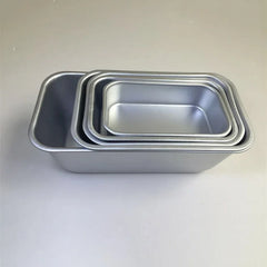 Aluminum Bakeware Loaf Pan DIY Oven Bread Baking Mold Non Stick Baking Dish Toast Boxes Rectangle Cheese Cake Mold Cooking Tools