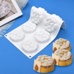 Dorica New 1/8 Holes Almond Silicone Cake Mousse Mold Diy Handmade Soap Mould Fondant Cake Decorating Tools Kitchen Bakeware