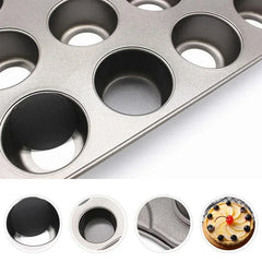 12 Cups Stainless Steel Cake Mold Removable Muffin Cupcake Baking  Pan Cupcake Baking Mold Pastry Tray Bakeware Baking Tools