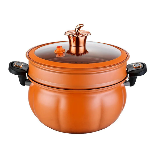 Creative Pumpkin Pressure Cooker Large Capacity Multi-functional With Steamer Cooking Pots Mcstone Non-stick Household Soup Pot