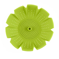 EHZ Silicone Steamer Basket Vegetable Food Steamer Adjustable and Collapsible Expands to 9-Inches Kitchenware Utensil