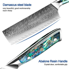 Extra Sharp Chef Knives Japanese Damascus Cooking Knife Pro High Carbon Super Steel Nakiri Knife Chinese Small Kitchen Knife