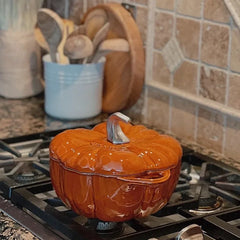Pumpkin Enamel Cast Iron Cookware Induction Cooker Hotpot Cooking Pot Kitchen Household Multifunction Non-stick Kitchen Pots