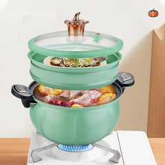 Creative Pumpkin Pressure Cooker Large Capacity Multi-functional With Steamer Cooking Pots Mcstone Non-stick Household Soup Pot