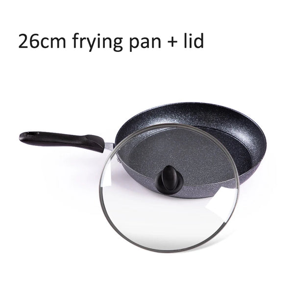 Xiaomi Pan Non-stick Frying Pan with Lid Maifan Stone Coating Double Bottom Thickened Fried Egg Steak Pan Home Cookware