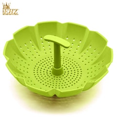 EHZ Silicone Steamer Basket Vegetable Food Steamer Adjustable and Collapsible Expands to 9-Inches Kitchenware Utensil