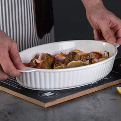 Cooking Accessories Bread Pan for Baking Tray for Oven Porcelain Dishes Kitchen Utensil Ceramic Pans Bakeware Tools Utensils Bar