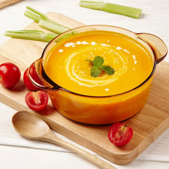 Transparent glass pot with two ears crystal amber stew pot soup pot and pans with open fire hot pot kitchen cookware cooking pot