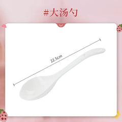 Strawberry Bowl Plate Spoon Double Ear Soup Pot Single Handle Baking Tray Underglaze Colored Household Ceramic Kitchen Tableware