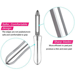 Stainless Steel Straight Melon Planer Fruit Slicer Sharp Movable Cutter Head Cucumber Potato Peeler Household Kitchen Gadgets