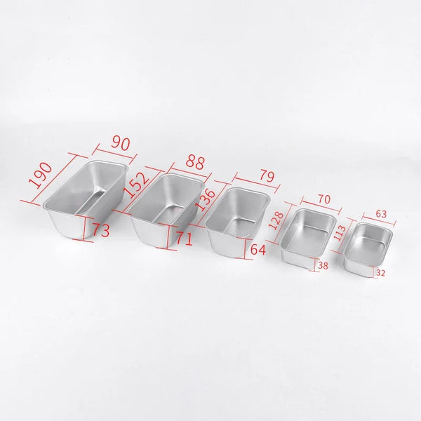 Aluminum Bakeware Loaf Pan DIY Oven Bread Baking Mold Non Stick Baking Dish Toast Boxes Rectangle Cheese Cake Mold Cooking Tools